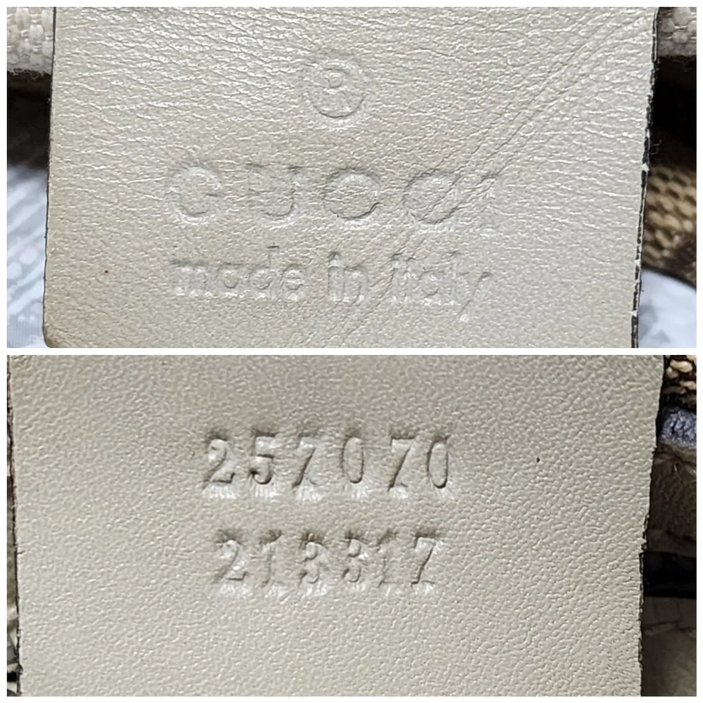 GUCCI Monogram Medium Lovely Heart Hobo Off White/Brown